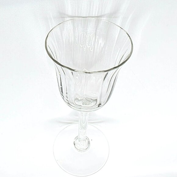4 Vintage Crystal Cordial Glasses Liqueur Elegant Ribbed Flared Fluted Barware - Picture 7 of 9